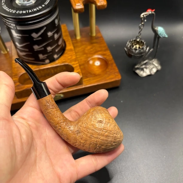 杰弗森手工3毫米石楠木烟斗，斗口19.2斗深37.7斗长119.2