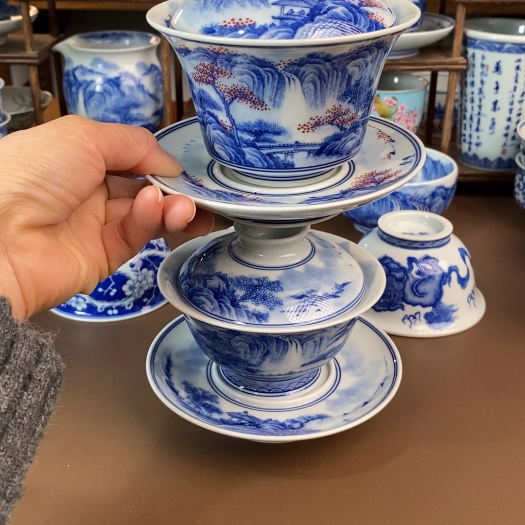 杯拓*景德镇陶瓷手工手绘