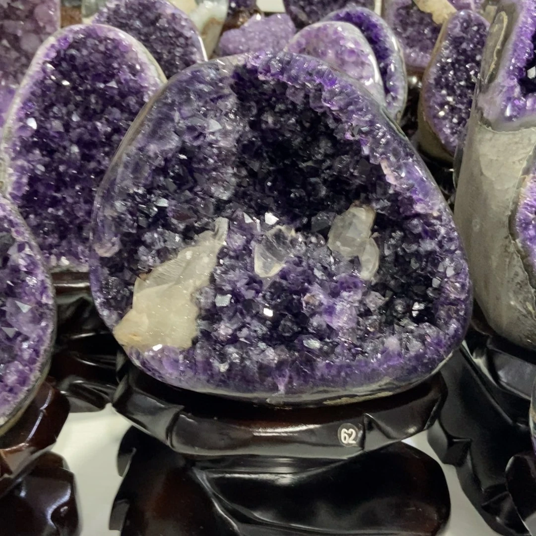 紫晶摆件未镶嵌水晶