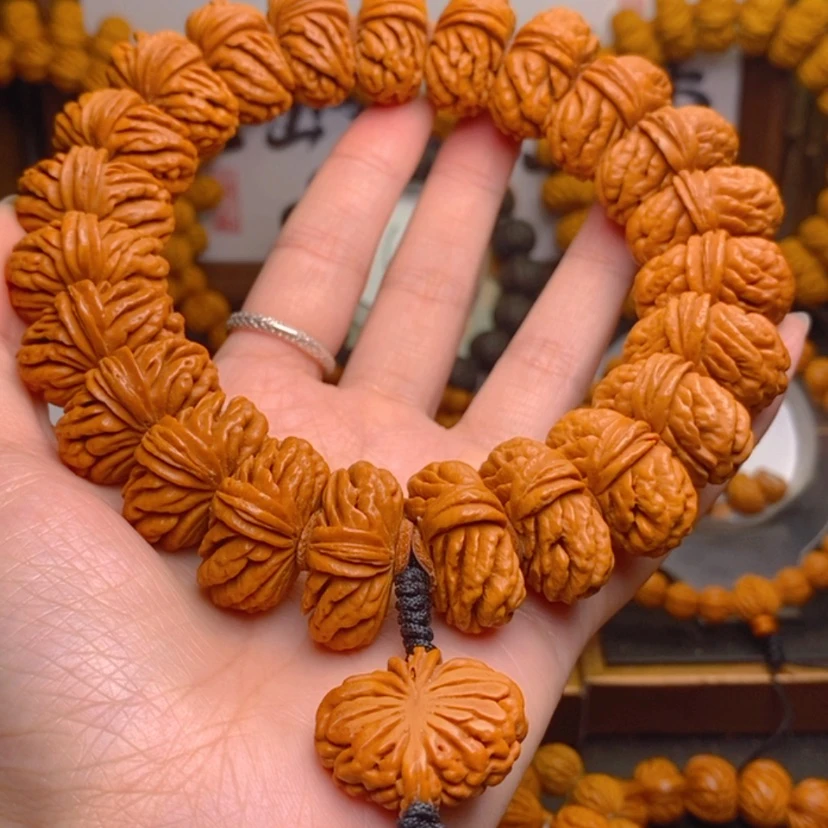 【闪购商品】桃核手串龙文桃核