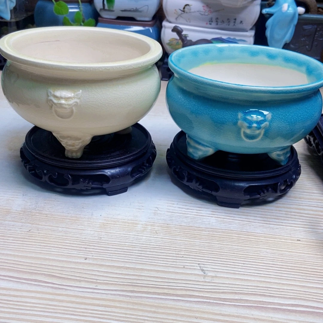 瓷片陶瓷花盆陶瓷艺术