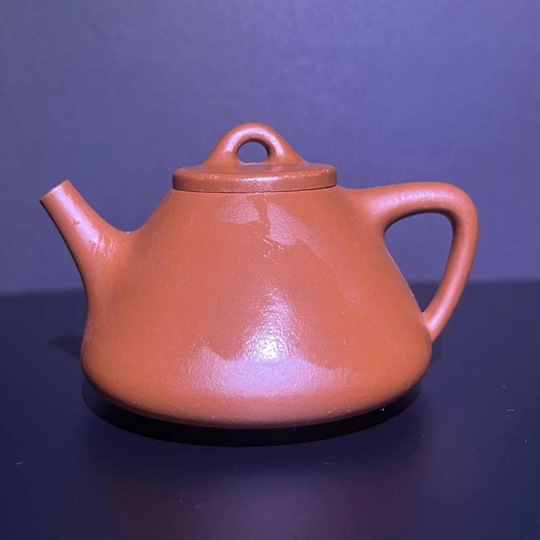 赵庄朱泥半手制作子冶石瓢宜兴紫砂壶