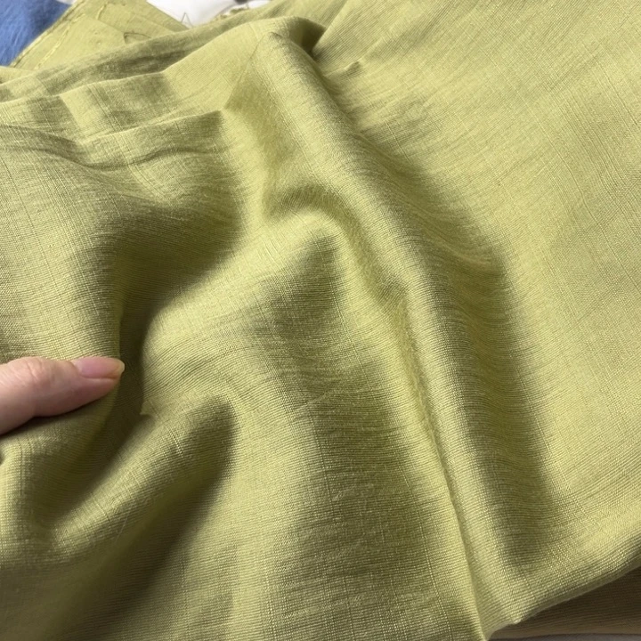 棉混纺秋香绿2米。