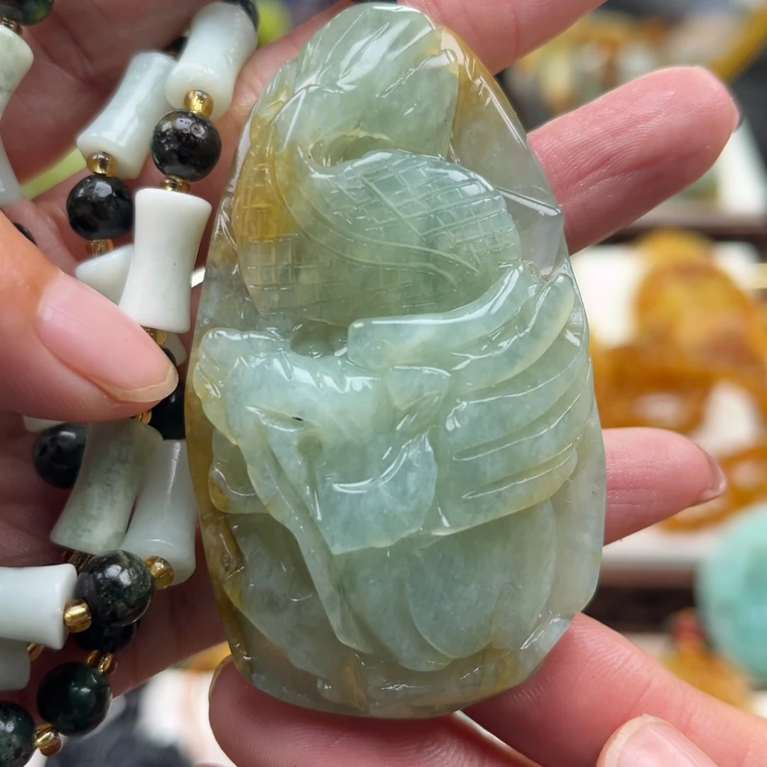 岫玉未镶嵌挂件挂件