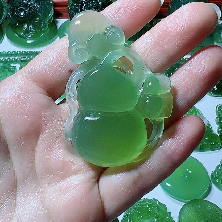 解***0蛇纹石玉未镶嵌颈饰