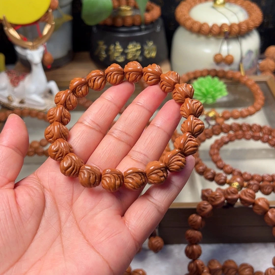 毅***然桃核手串双脊龙手串新品14