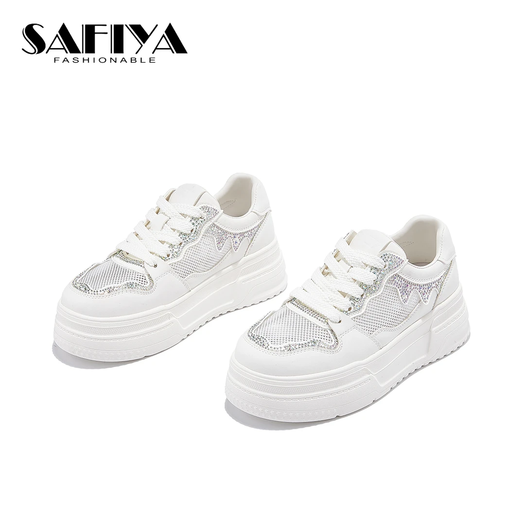 索菲娅Safiya2024新款夏季百搭休闲板鞋透气小白鞋SF41112D29