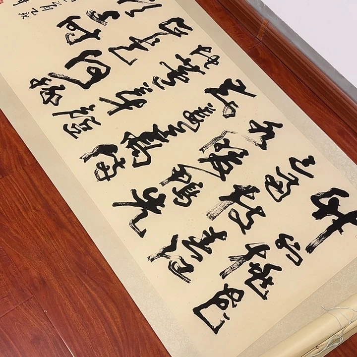 清***兜带灯款装饰画武老