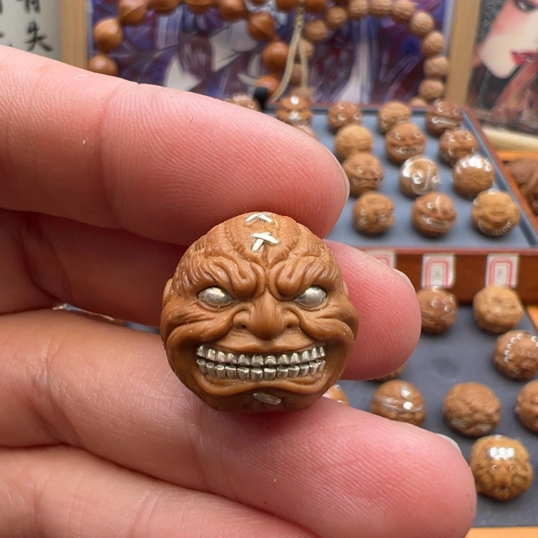 猴头核桃吊坠刀疤恶僧