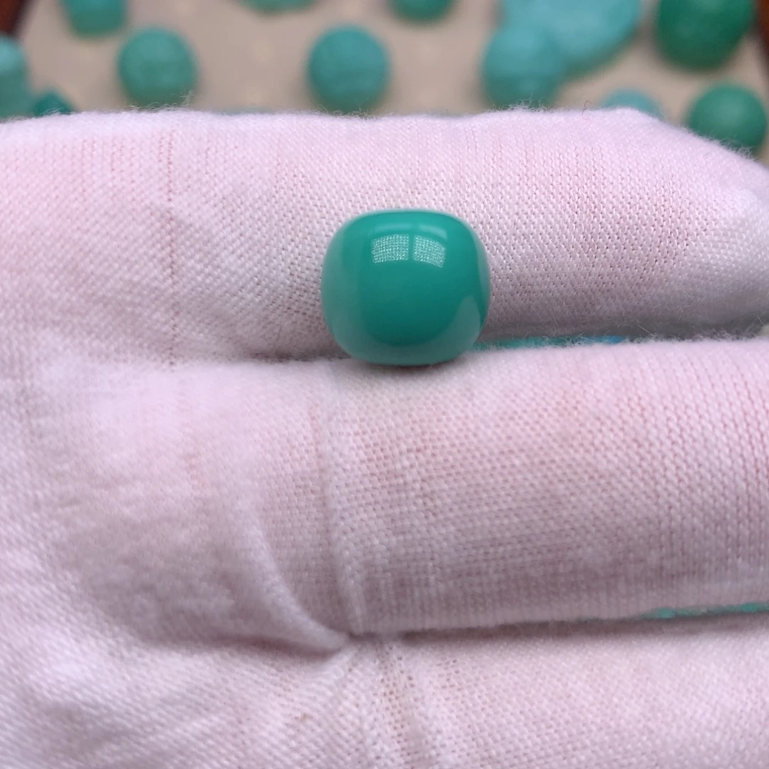 原生态散珠配珠深绿色老型卡12