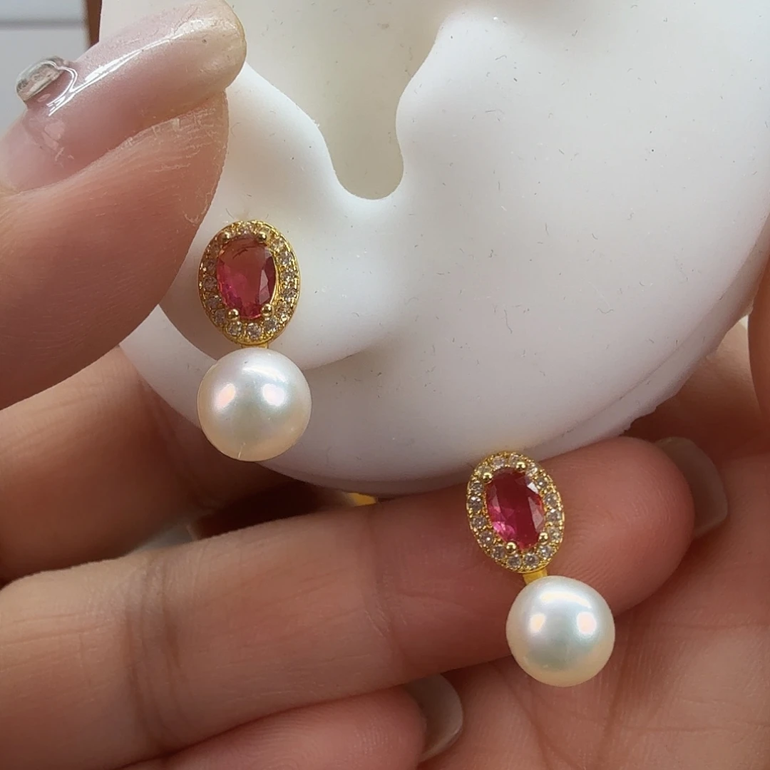 淡水珍珠未镶嵌耳饰