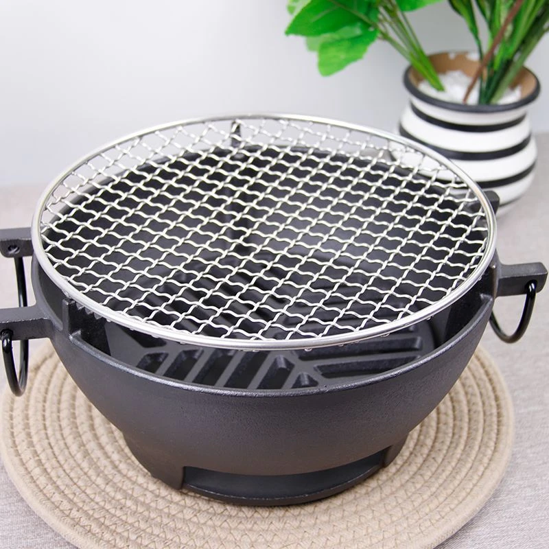 铁锅烧烤炉29烤炉烤网29木盖寿喜炖锅35烤盘铸铁无涂层不粘锅