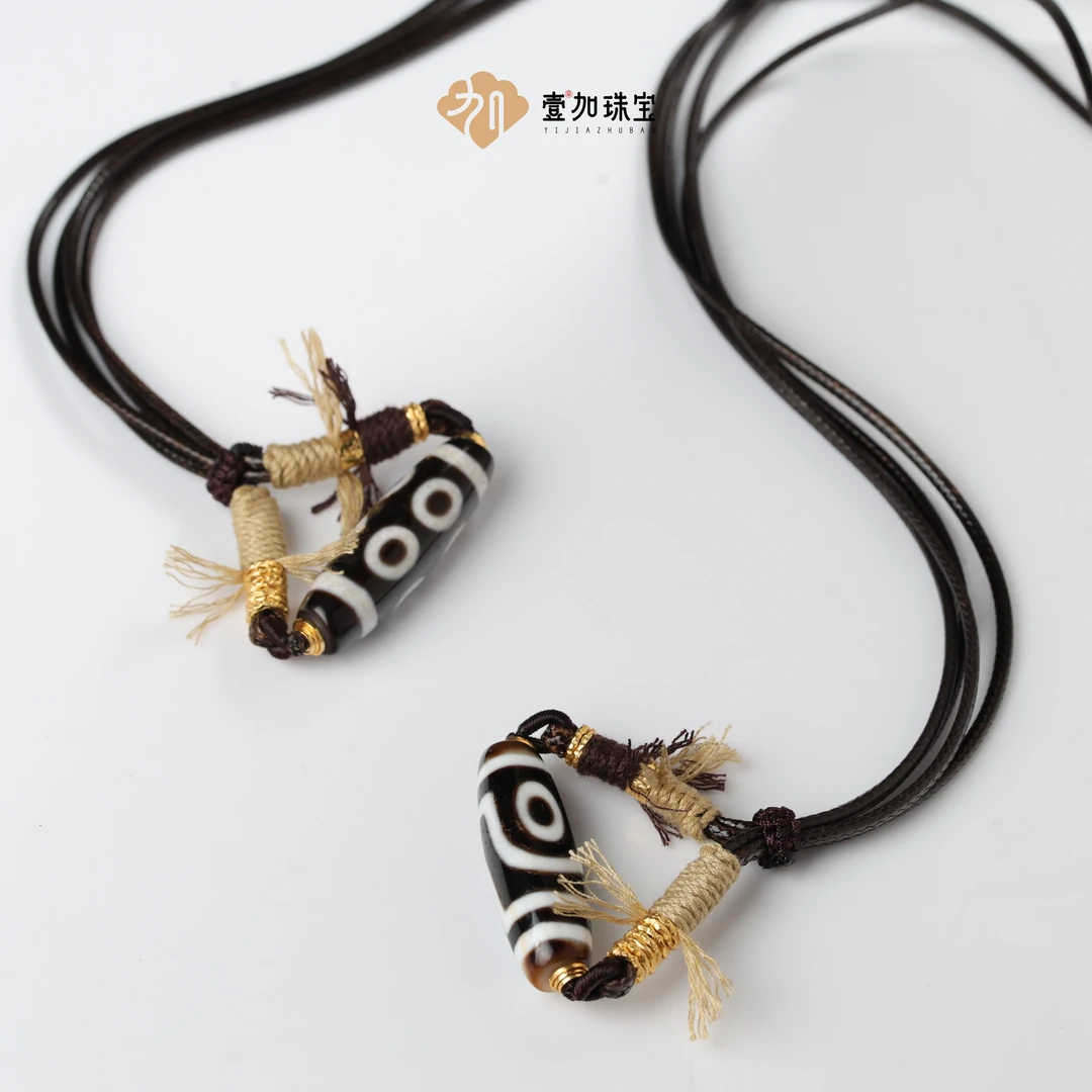 壹加火火|行运黑白玛瑙锁骨链系列多样性发其一