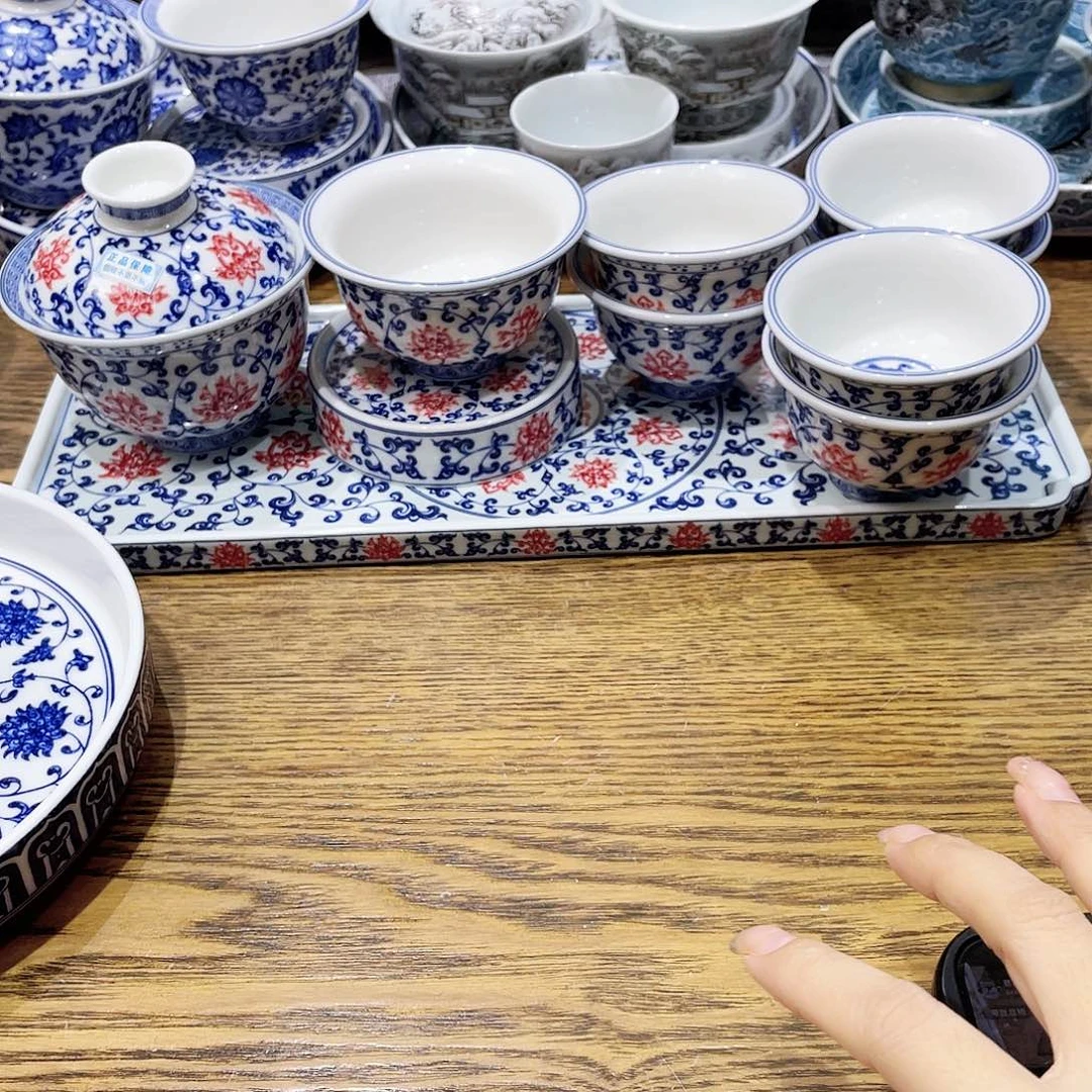 盖碗陶瓷萌*兔景德镇陶瓷工厂福利价