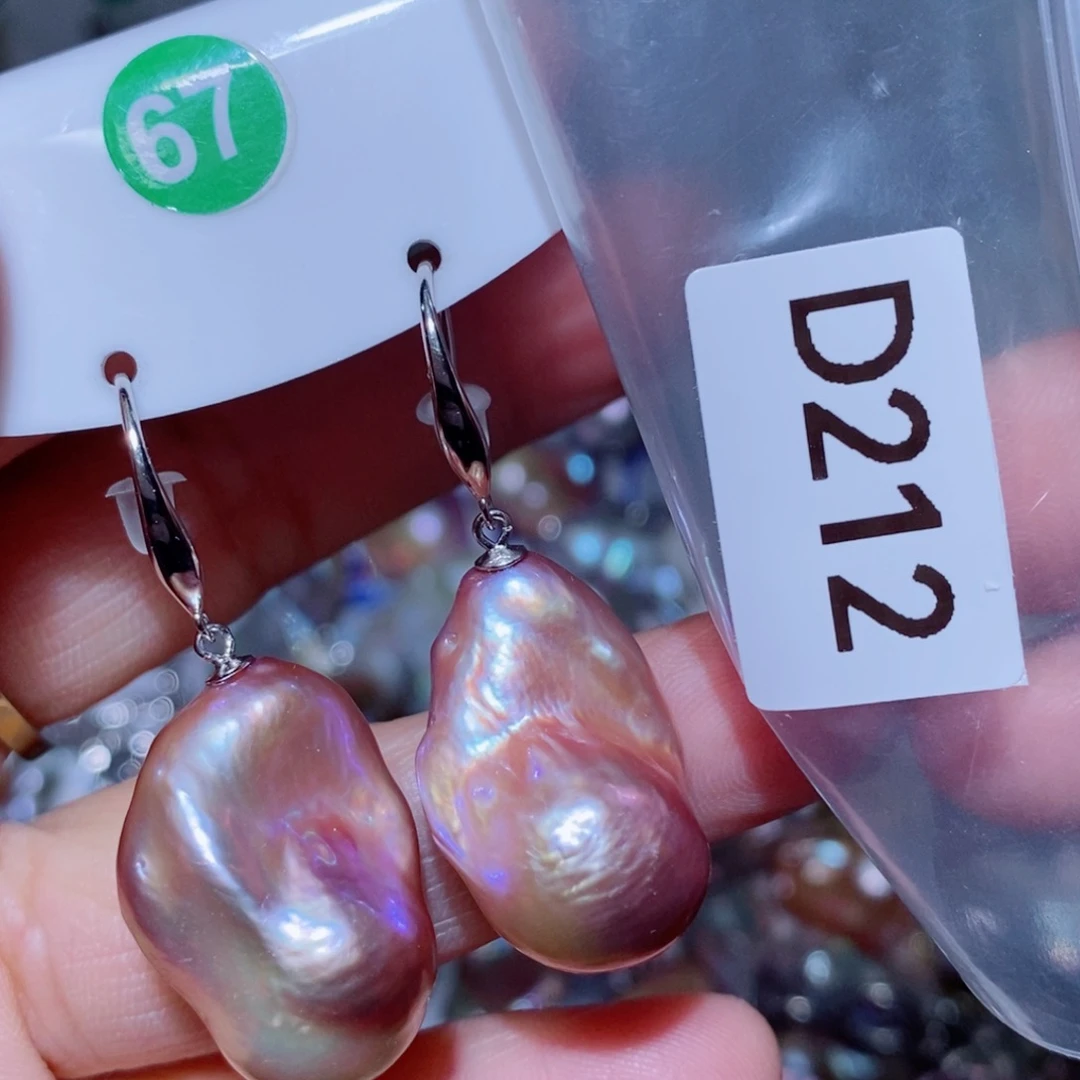 淡水珍珠qi ta银S925镶嵌梅*笑