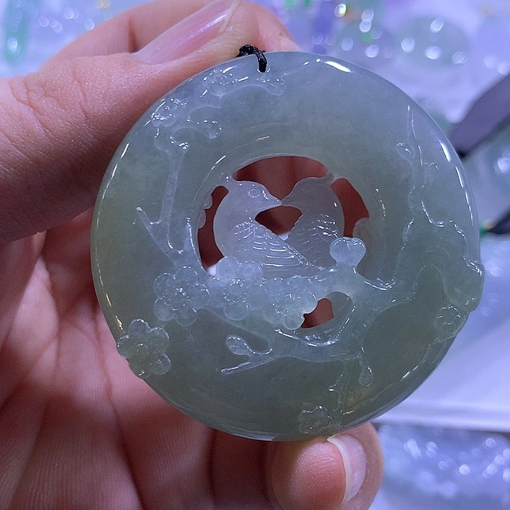 翡翠未镶嵌颈饰天然翡翠A货吊坠