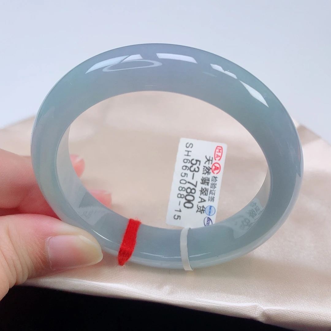 未镶嵌手镯翡翠53正圈