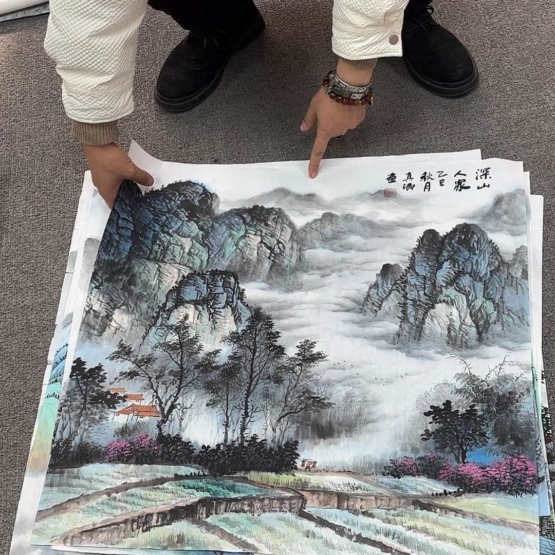 国画国画作品多次在国内外大展