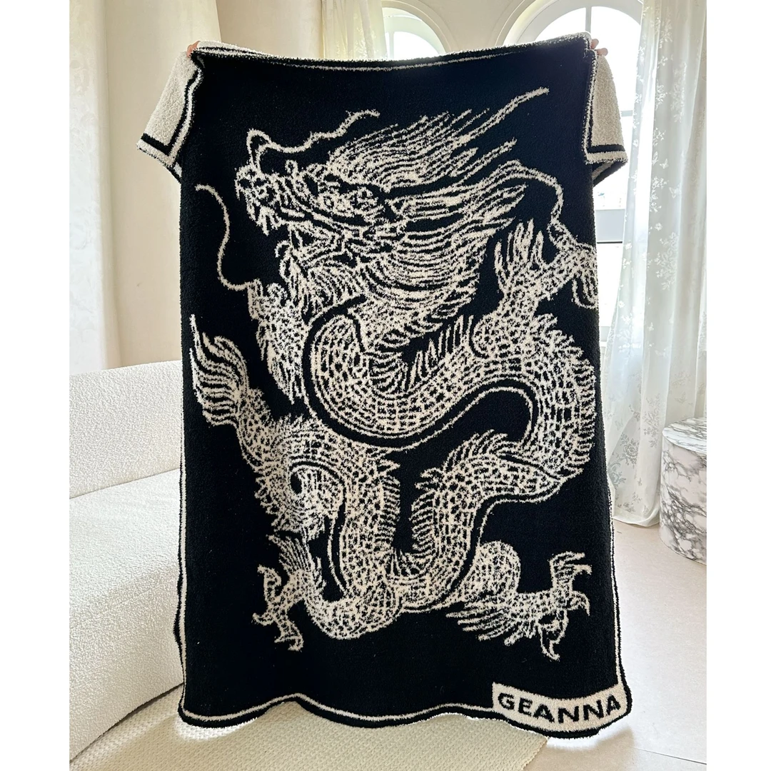 【设计师款】【龍沙发毯-有版权】生活沙发毯子休闲高定午睡盖毯。