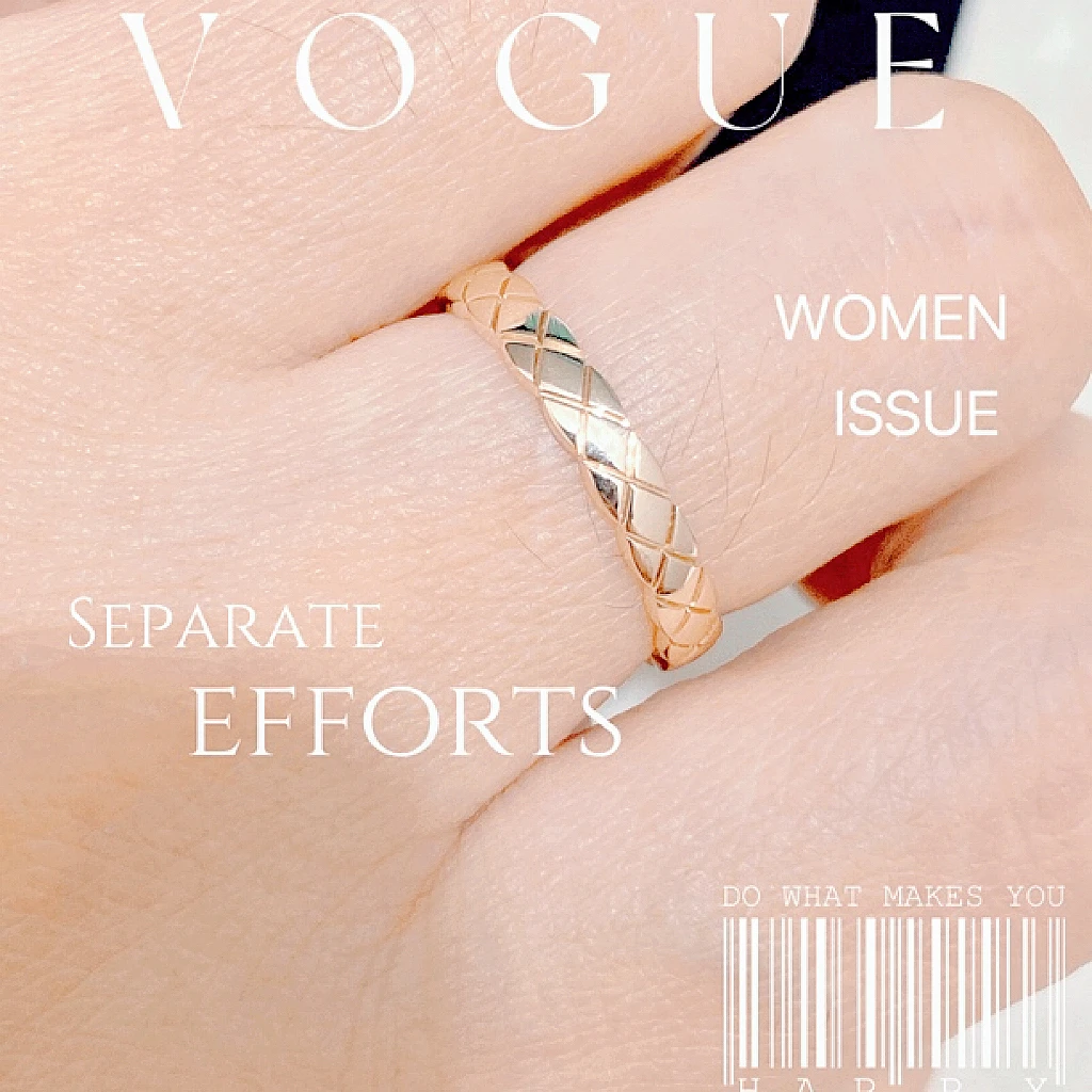 18K金戒指时尚素款气质简约经典轻奢对戒