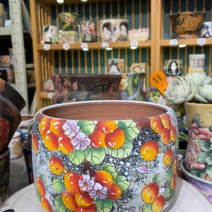 红陶景德镇艺术手绘作品