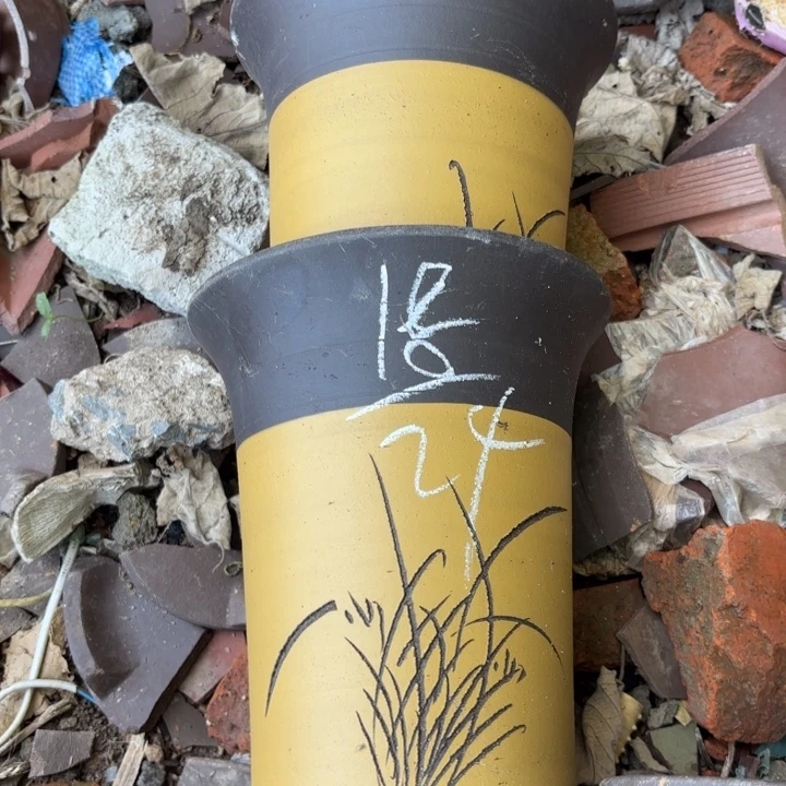 紫砂花盆紫砂的花