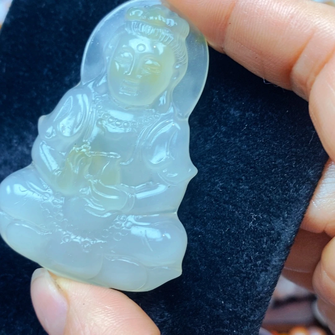 未镶嵌石英质玉（黄龙玉）吊坠(不含链)