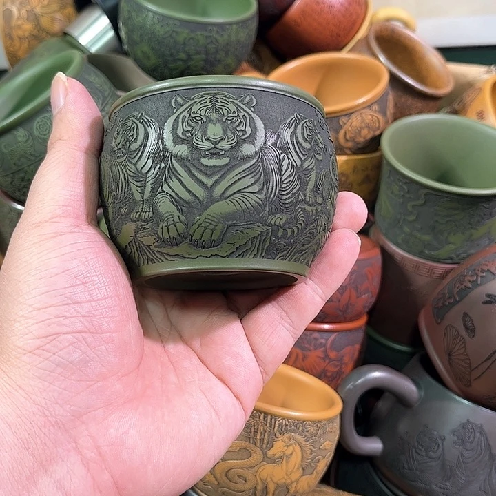 茶杯紫砂全手工紫砂主人杯
