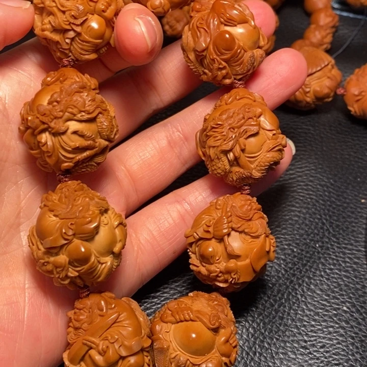 吟***秋橄榄核手串/手链钟馗手串