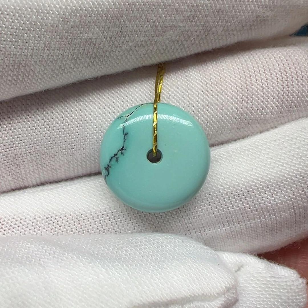 绿松石未镶嵌配饰直径13.5