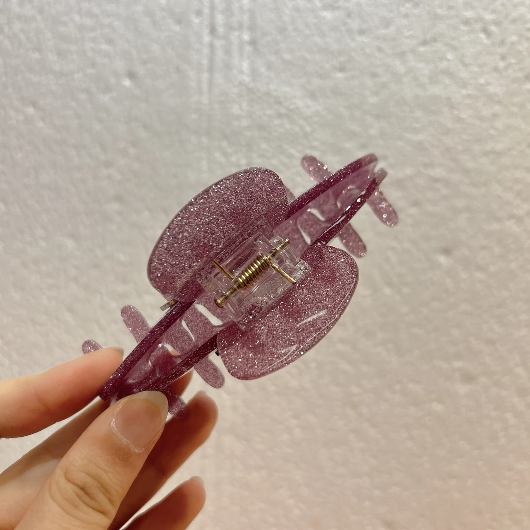 铜合金耳饰 13127 PR紫色醋抓款