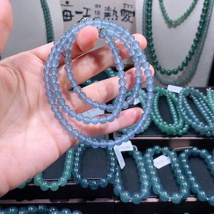 未镶嵌手链翡翠风**的天然a货翡翠项链