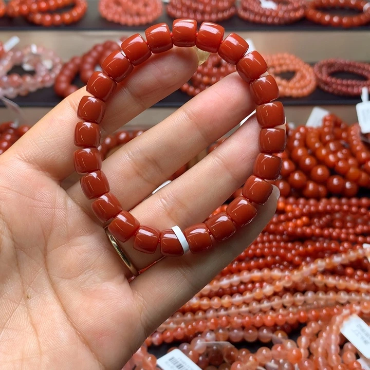 玛瑙/玉髓手串未镶嵌昱*