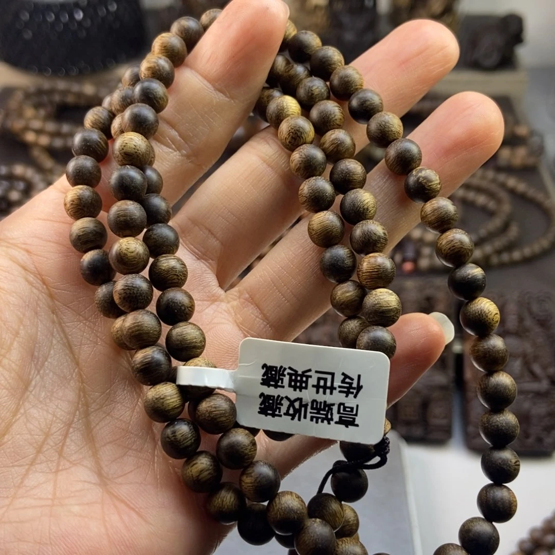 手串沉香上*越南芽庄瘤疤白奇楠