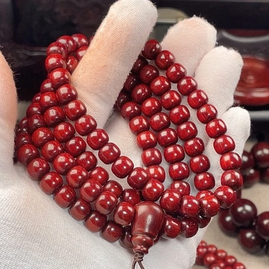 檀香紫檀（小叶紫檀）手串/手链龙鳞7X8