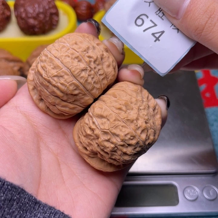 把件文玩核桃南瓜墩44.674