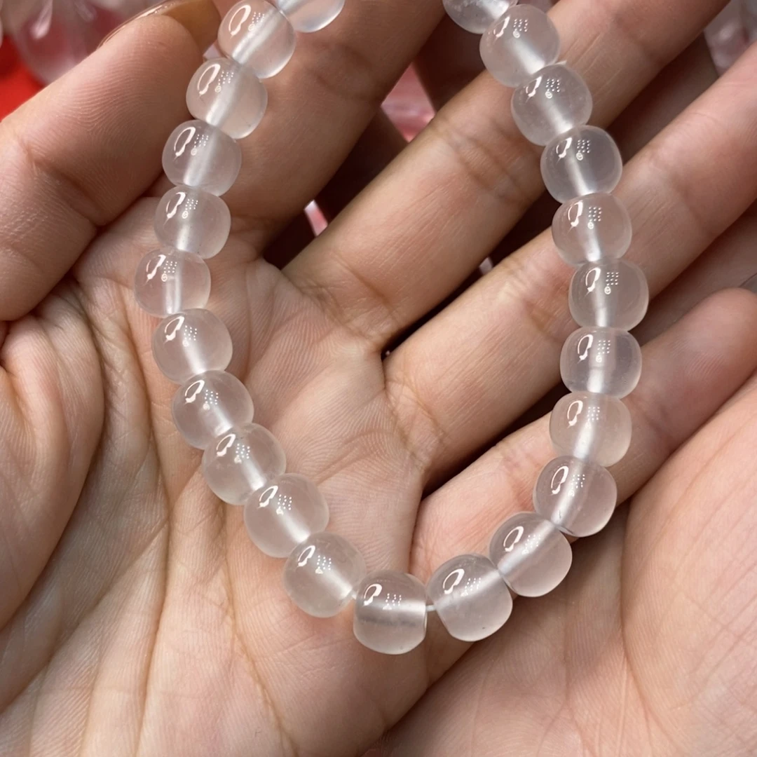 石英质玉未镶嵌手串卡9+