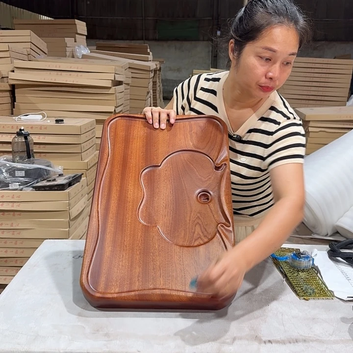 花梨木茶盘55*35尺寸