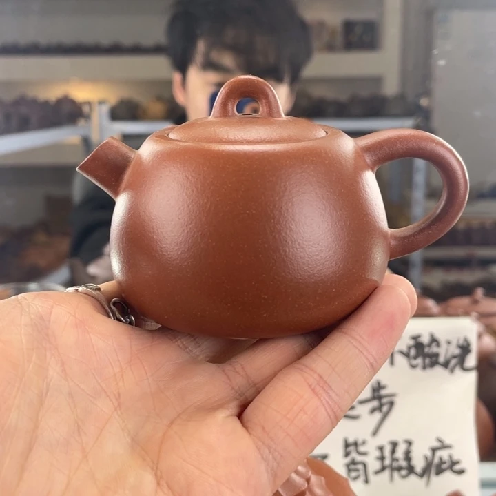 紫砂茶壶150cc红降坡茶壶