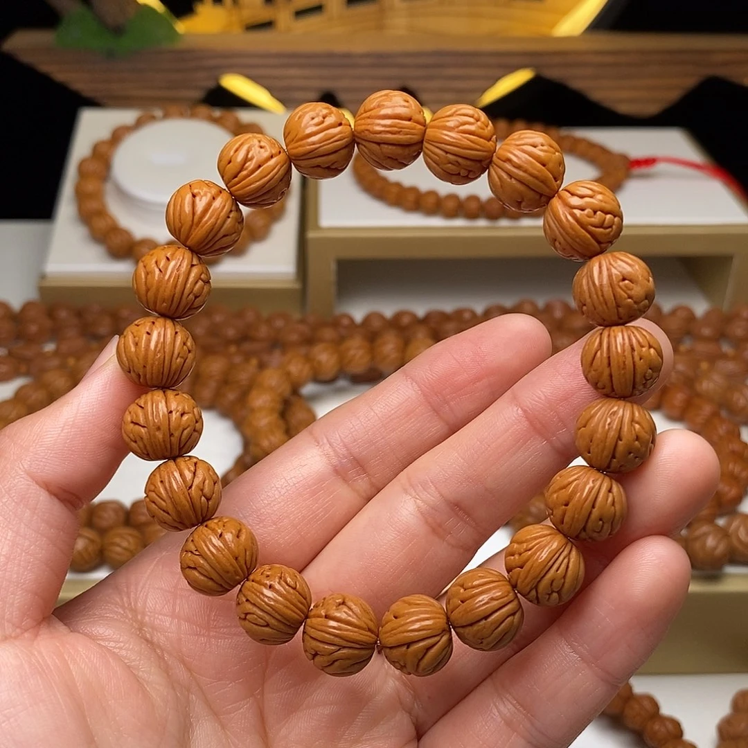 手串桃核11mm野生金麒麟桃核手串