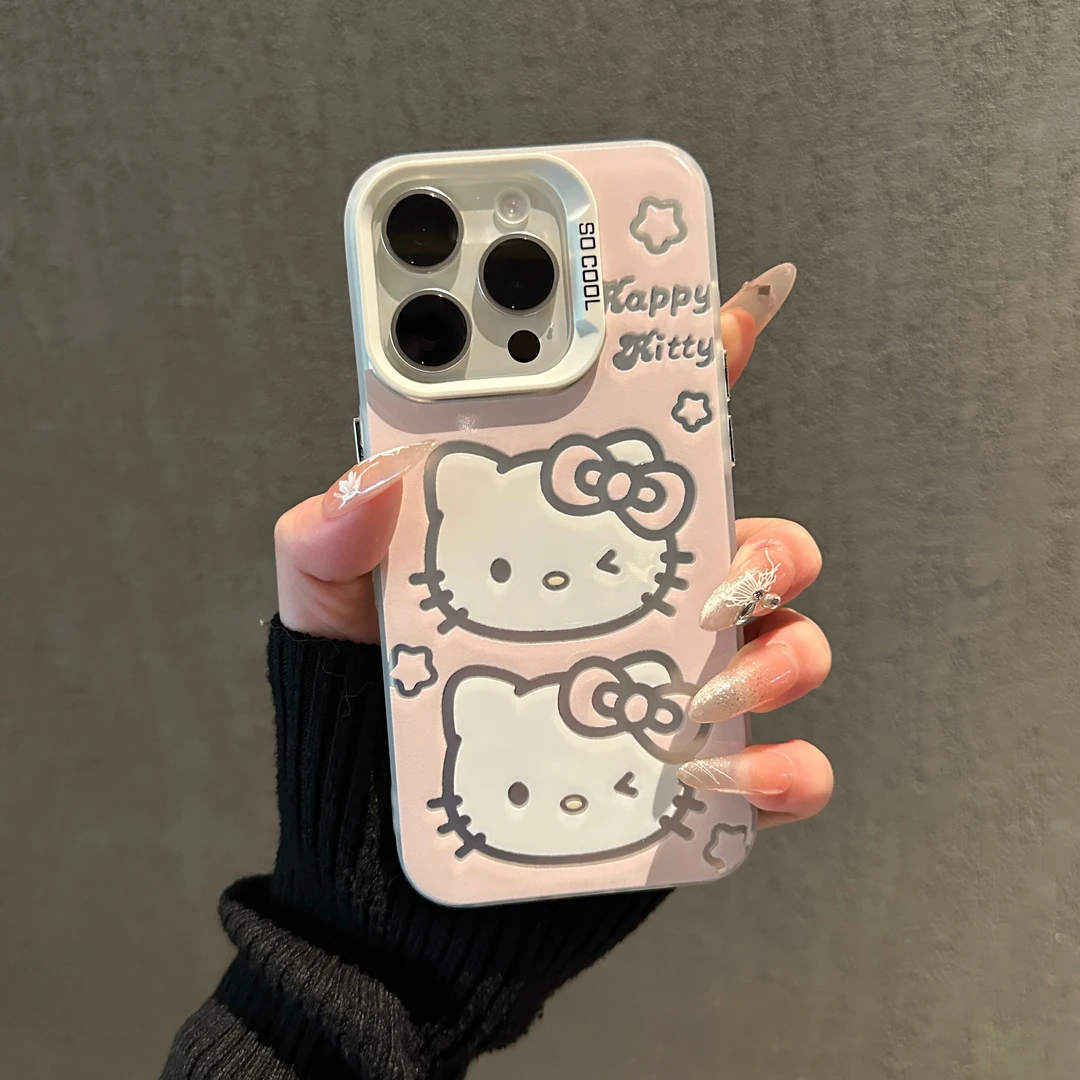 iPhone16e适用小米15Ultra手机壳苹果13粉色卡通凯蒂猫14promax硬
