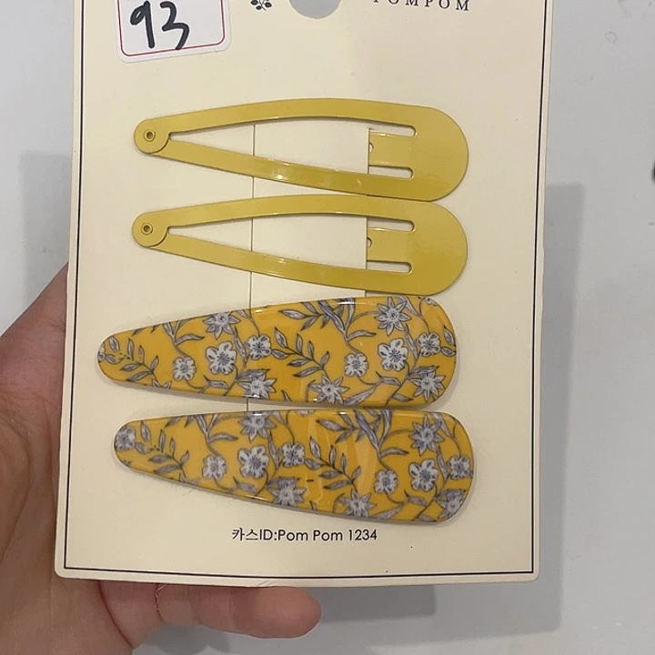 非金属大号水滴拜拜发夹