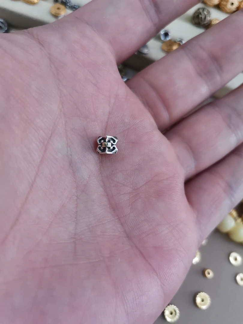 925银银制品 木南银色线束一个5*6mm