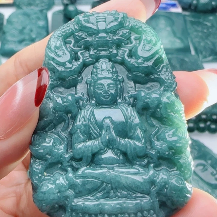 翡翠未镶嵌颈饰多样性发货天然A货翡翠