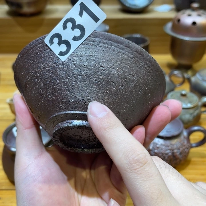 手工制作柴烧茶杯331