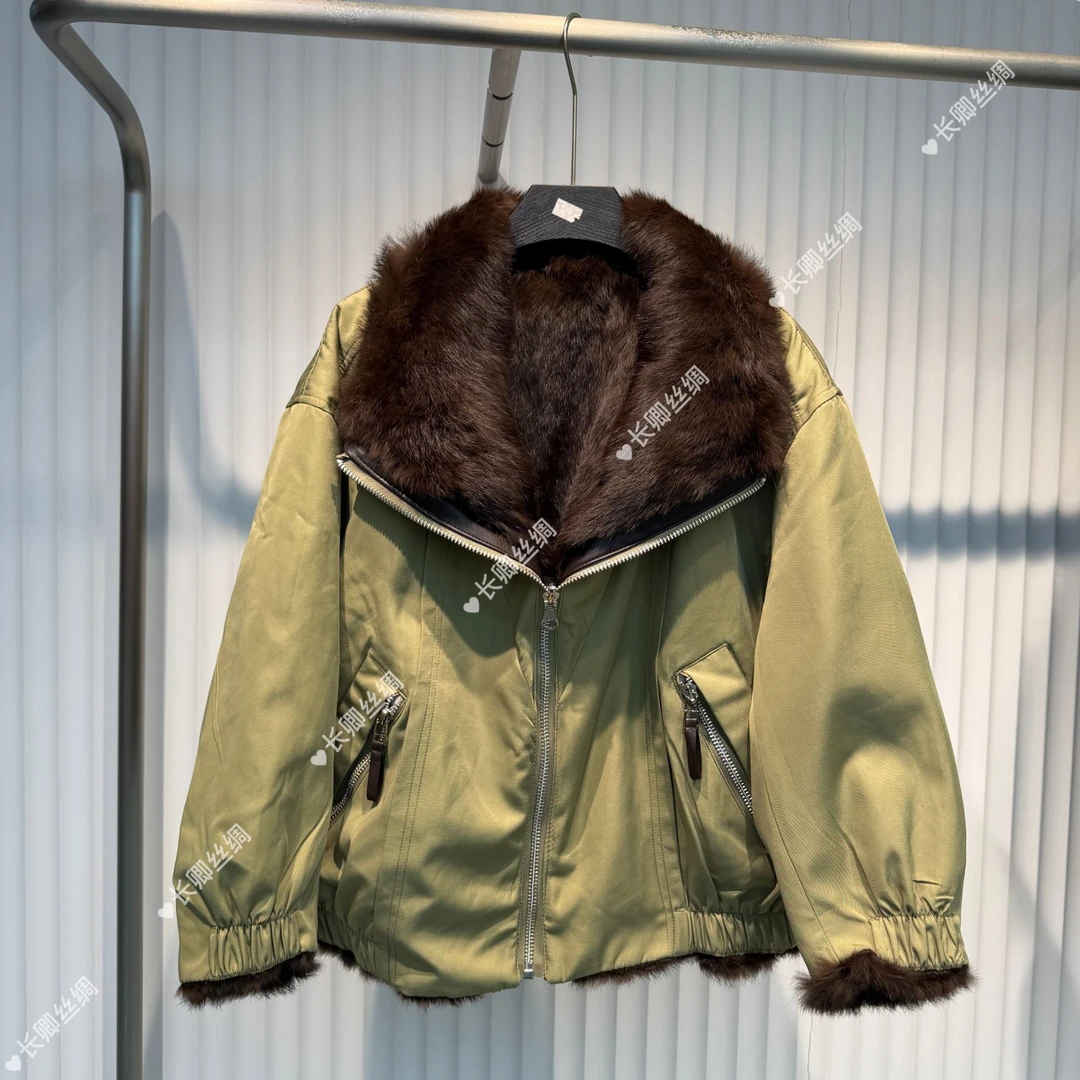 【长卿】双面双穿冬季三防毛毛长袖外套D1224