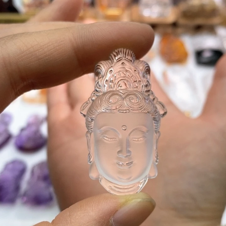 水晶颈饰未镶嵌半****媒定制