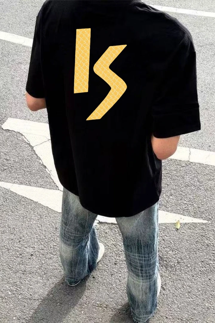 重磅100%纯棉260g夏季简约印花短袖t恤男宽松潮流帅气款复古新款