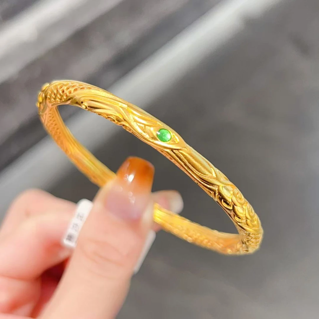 【新美源】足金999 古法工艺 乾坤圈手镯