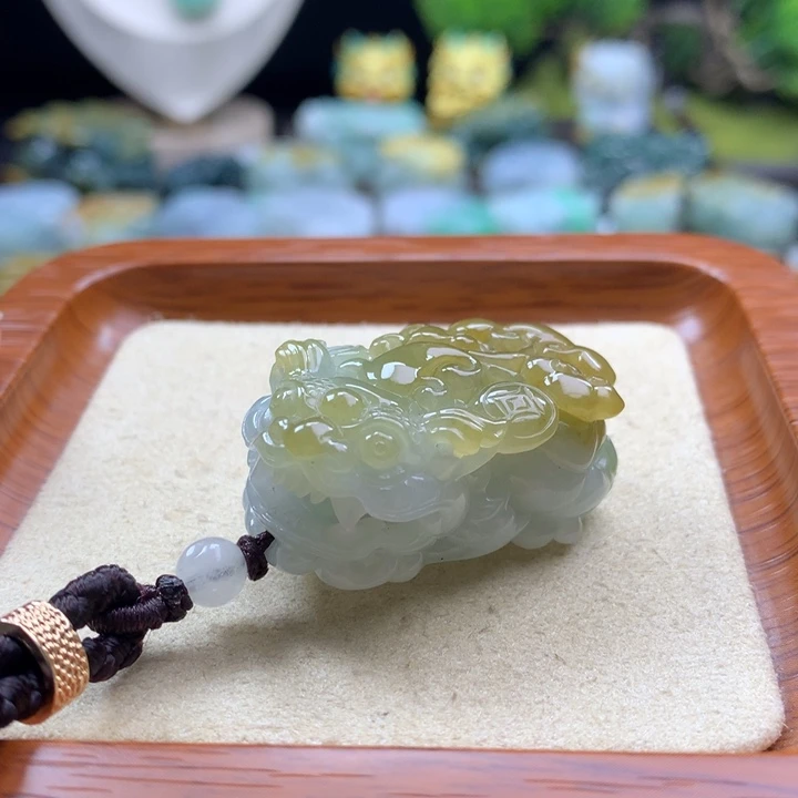 翡翠未镶嵌颈饰貔貅9